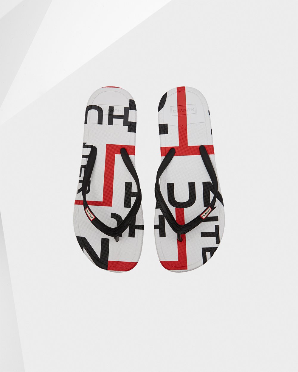 Flip Flop Herr - Hunter Original Exploded Logo - Svarta - 071456-WKP